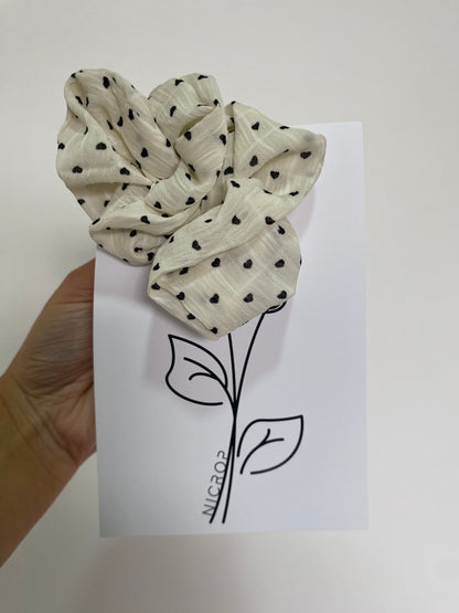 Maxi Scrunchie Corazones