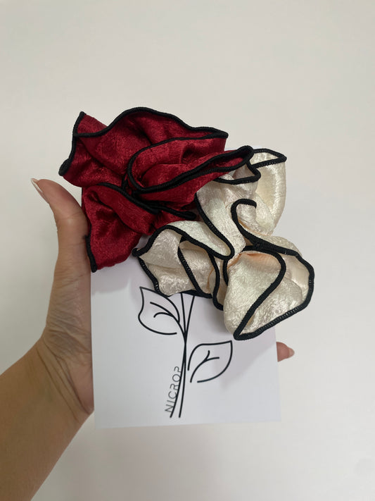 Pack Scrunchies Satín Texturizado
