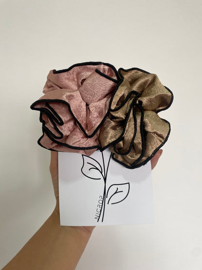 Pack Scrunchies Satín Texturizado